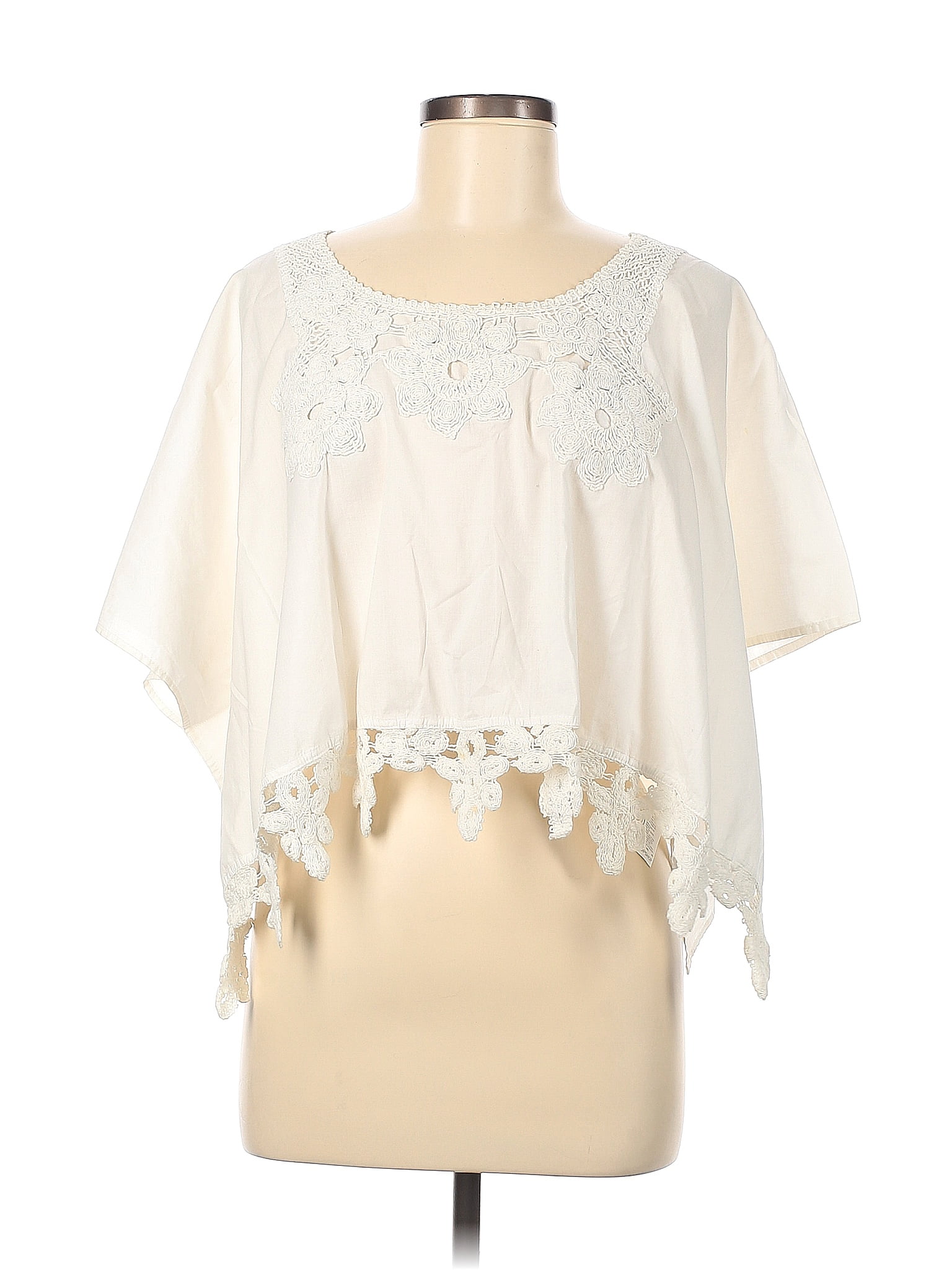 TWS-251TP2774 IVORY FLORAL BLOUSE