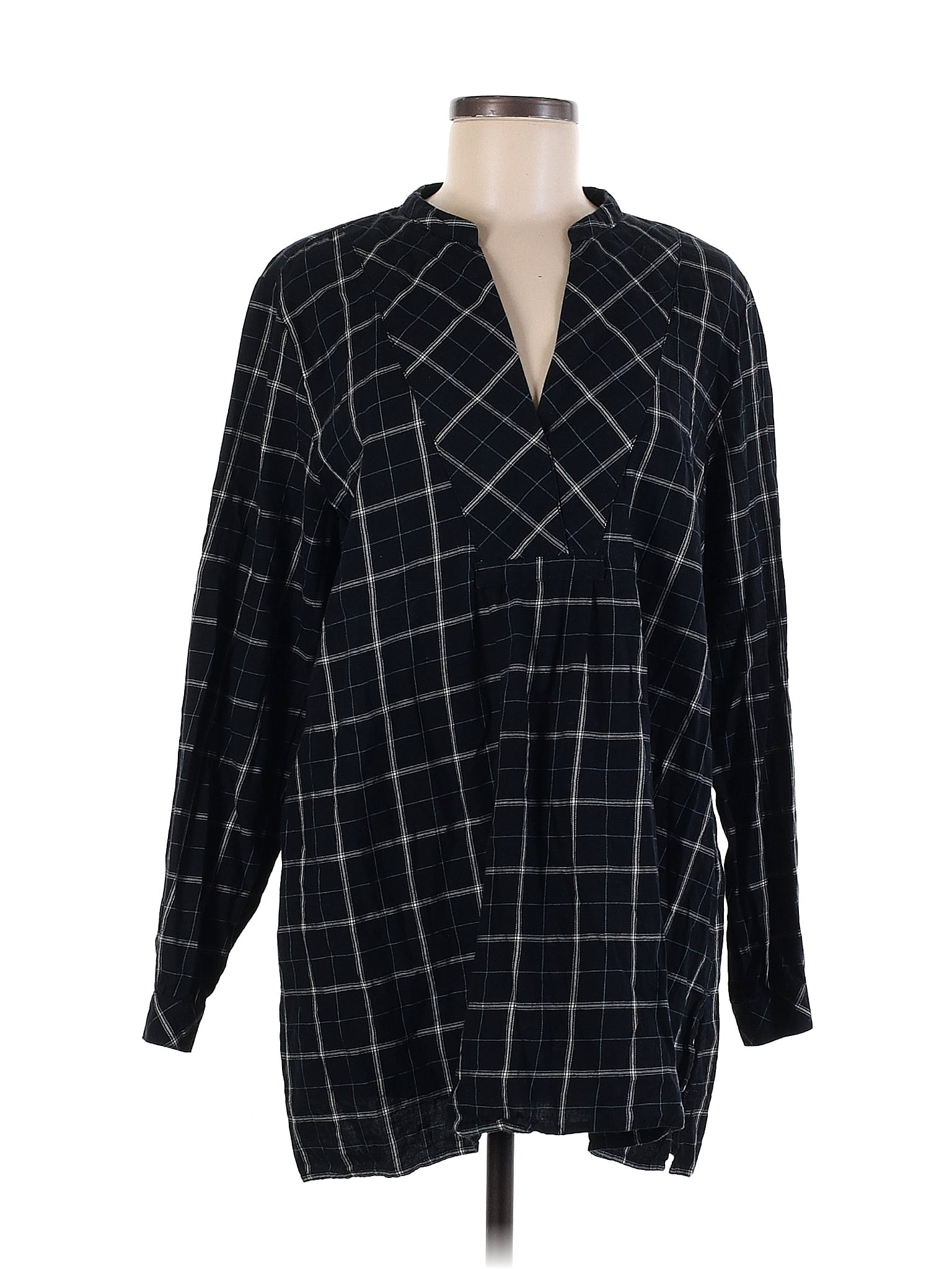 J JILL TUNIC Womens Medium Black Long Sleeve Wearever Top £36.95 - PicClick  UK