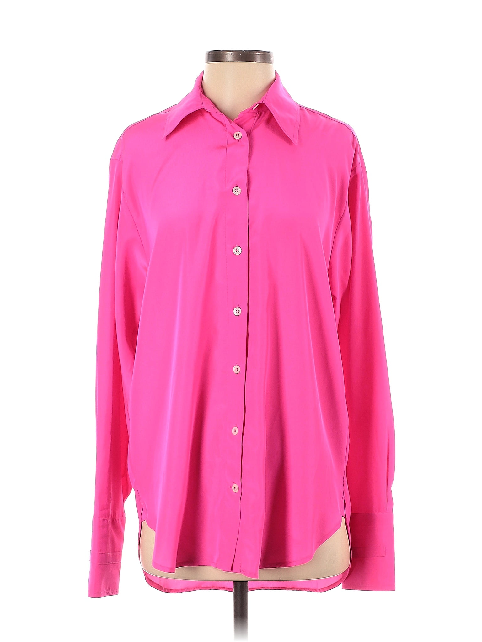 Serena Bute Pink Long Sleeve Button Down Shirt Size S 79 Off Thredup