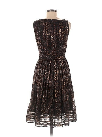 Luxe by Carmen Marc Valvo 100% Polyester Brown Cocktail Dress Size 6 - 56%  off | ThredUp