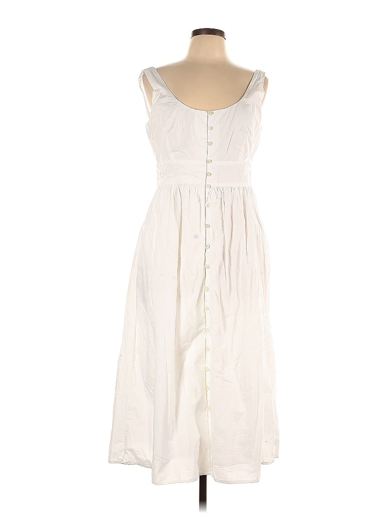 J.Crew 100% Cotton Solid White Ivory Casual Dress Size 10 - 72% off ...