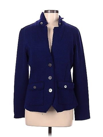 Eileen fisher blue clearance coat