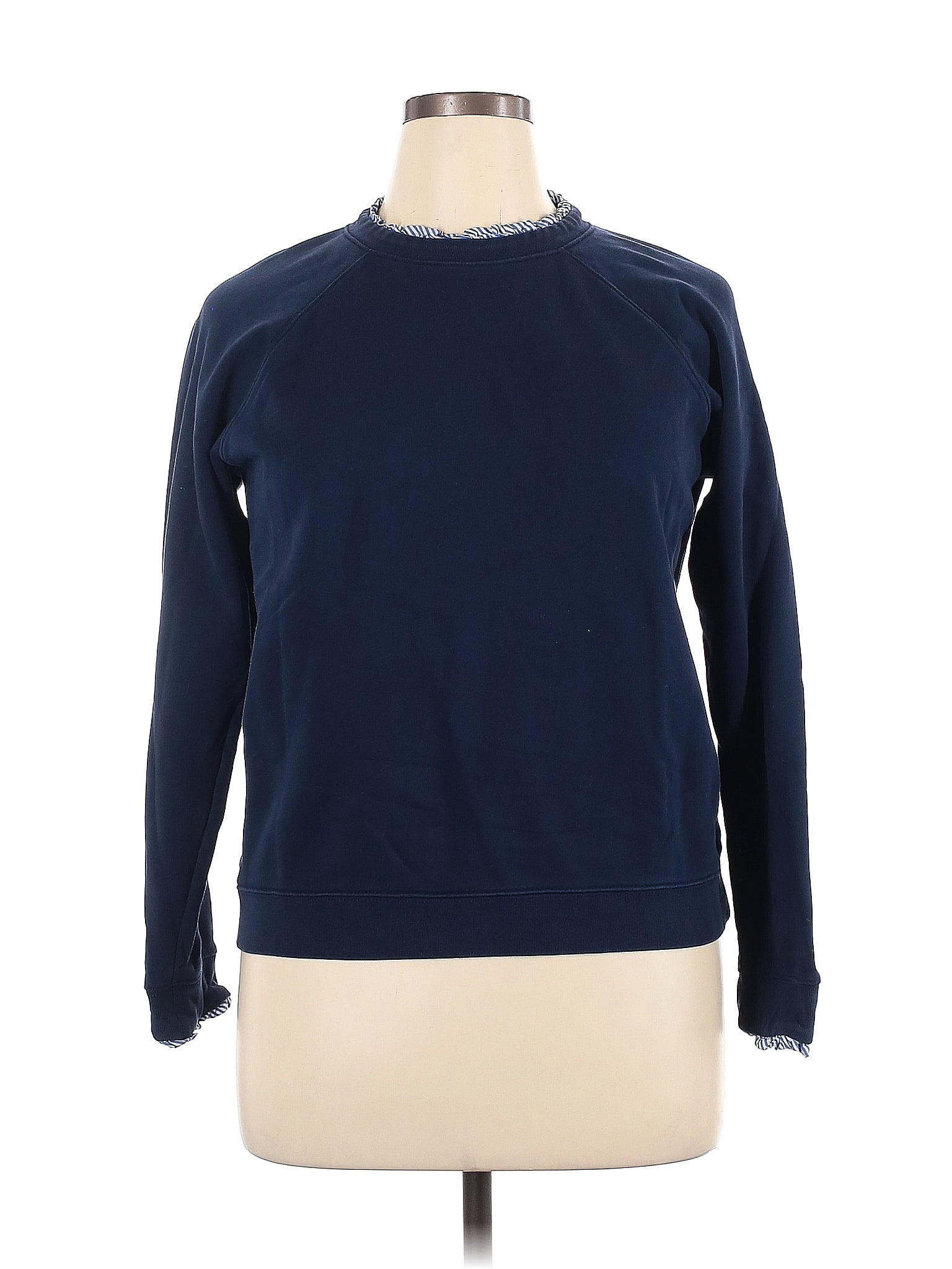 J.Crew Mercantile 100 Cotton Solid Navy Blue Sweatshirt Size XL