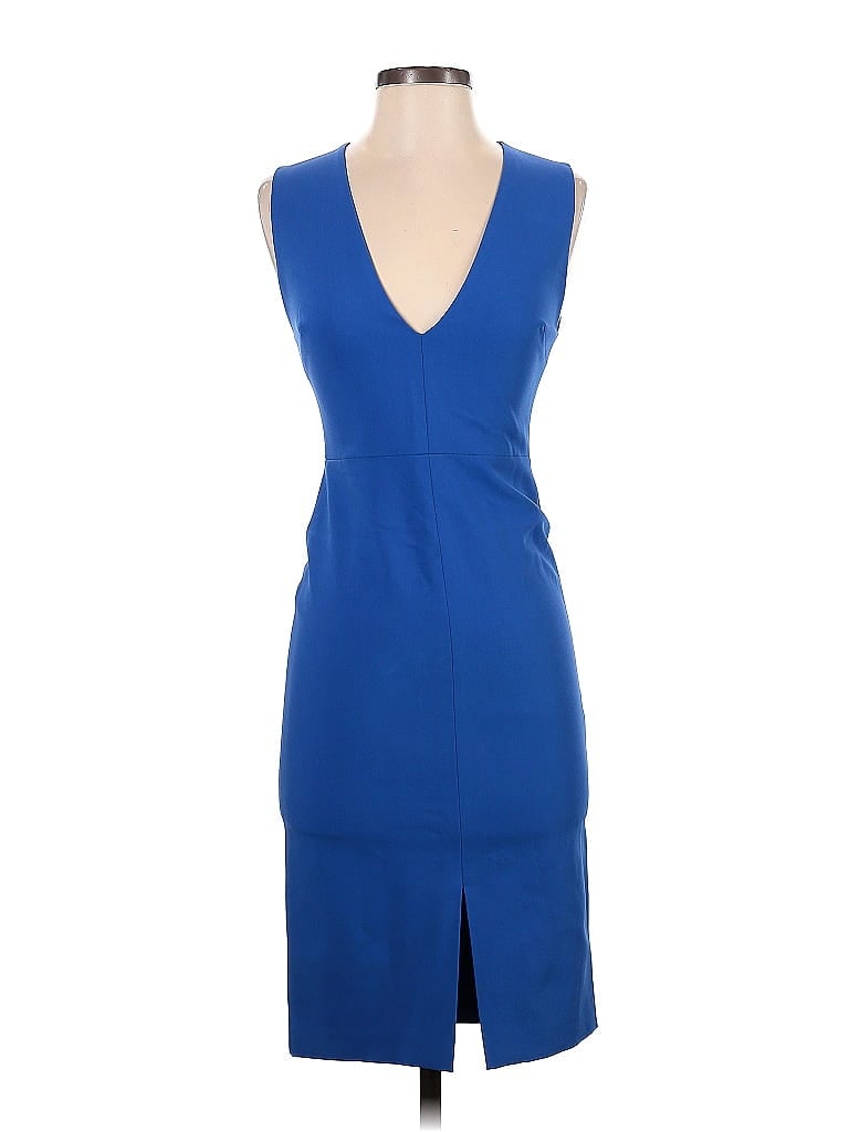 Pre-owned Alice And Olivia Alice + Olivia Cocktail Dress In Blue