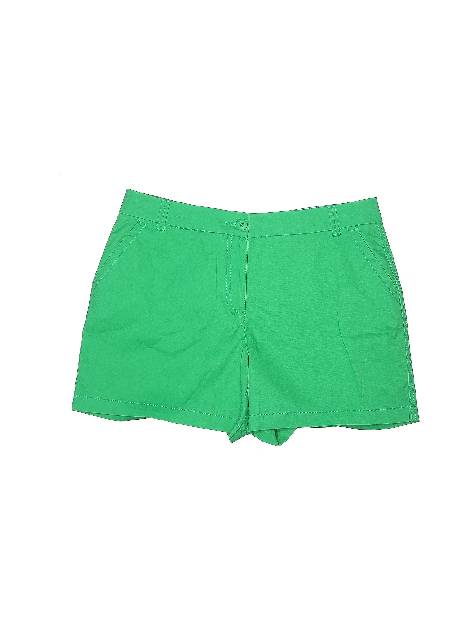 Crown & Ivy Solid Green Khaki Shorts Size 12 - 57% off | ThredUp