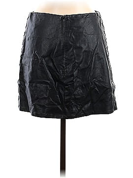 Honey Belle Faux Leather Skirt (view 2)