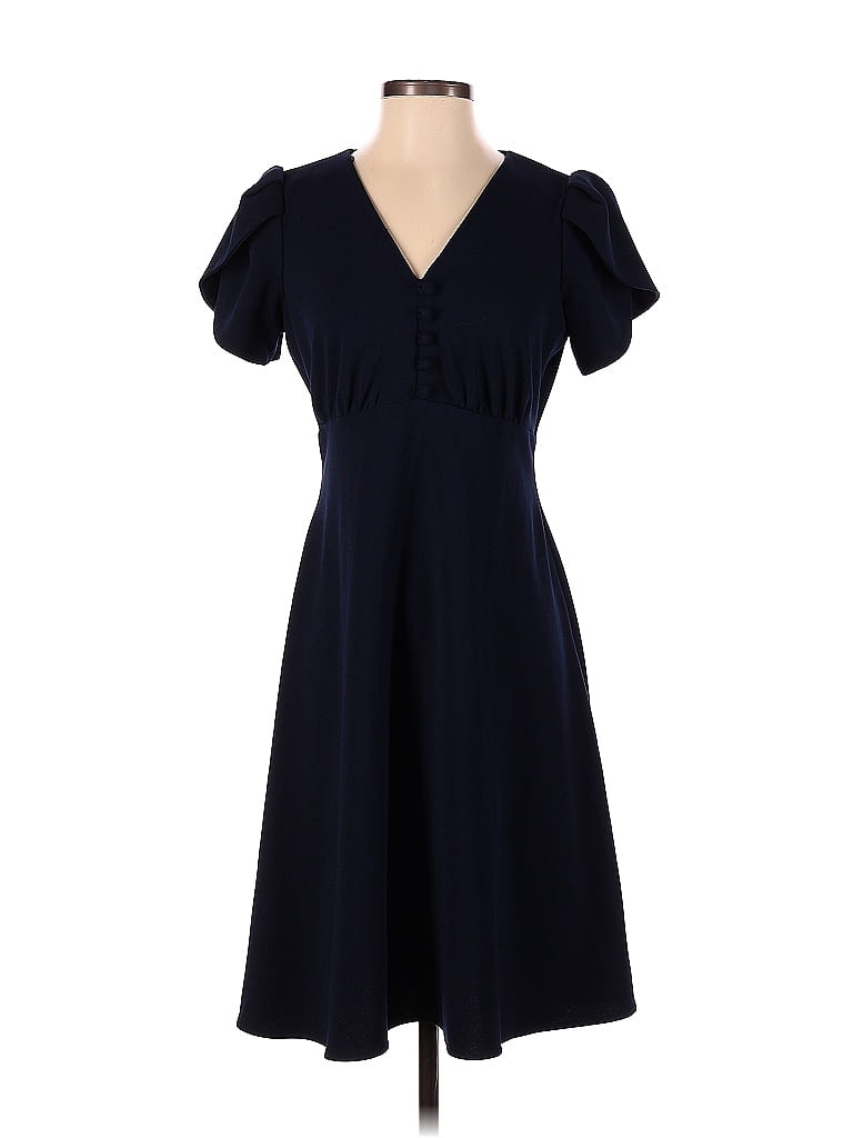 Calvin Klein Solid Navy Blue Casual Dress Size 4 - 63% off | ThredUp