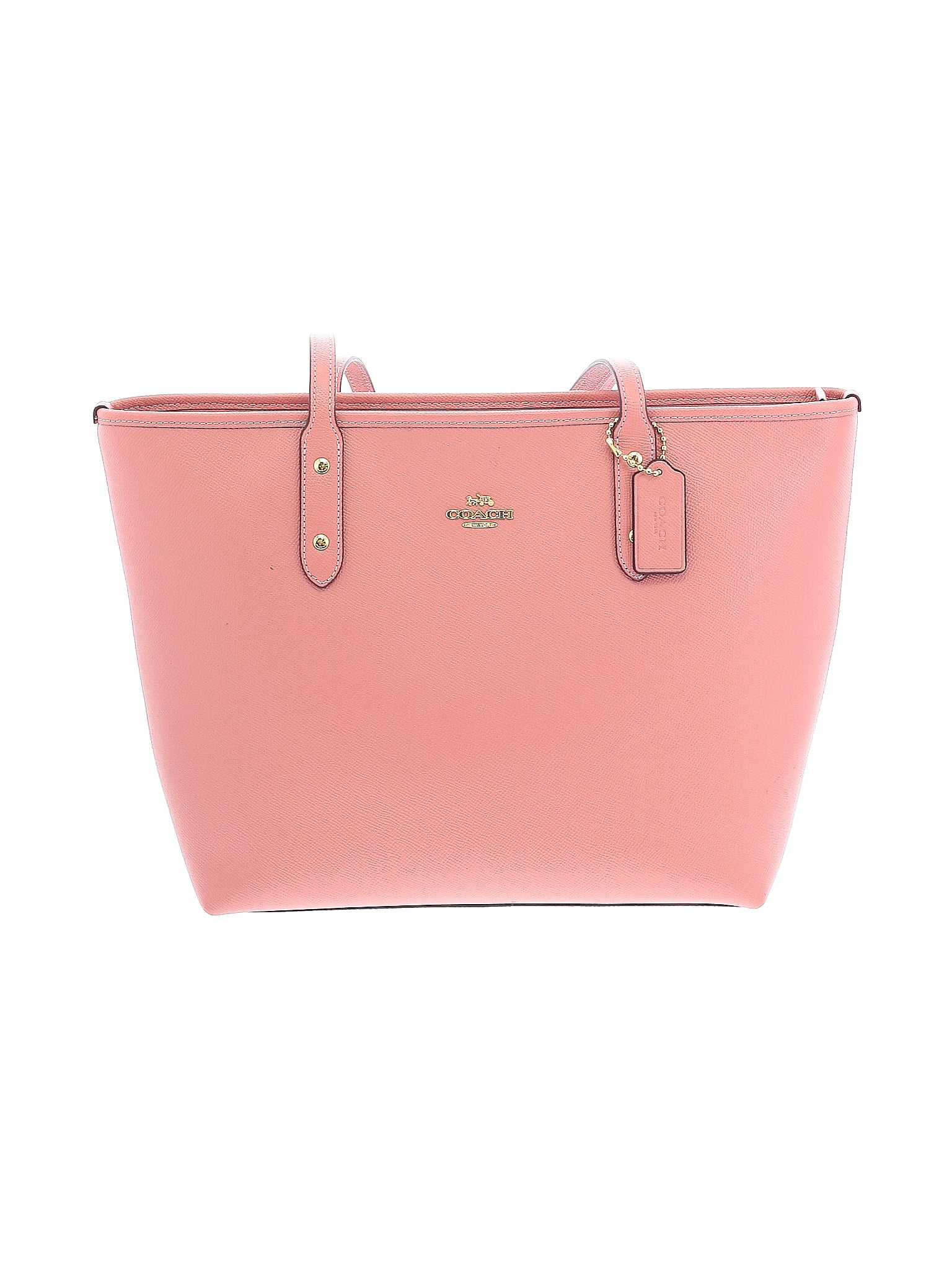 Coach Factory 100% Leather Pink Leather Tote One Size - 63% off | ThredUp