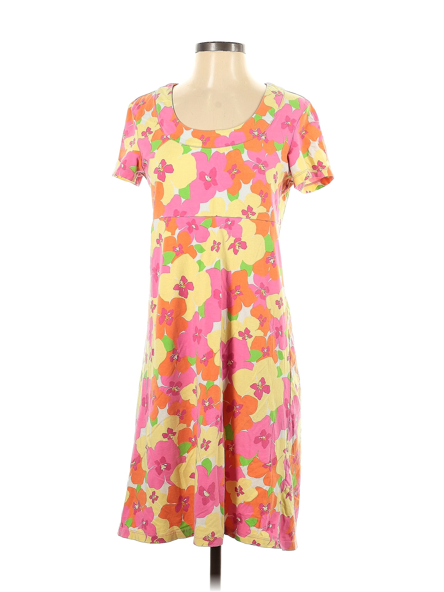 Lilly Pulitzer Floral Multi Color Pink Casual Dress Size S 66 Off