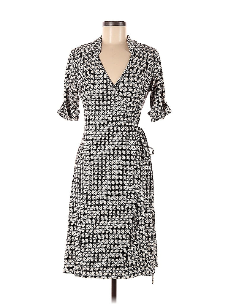 Ann Taylor Multi Color Gray Casual Dress Size 8 (Petite) - 74% off ...