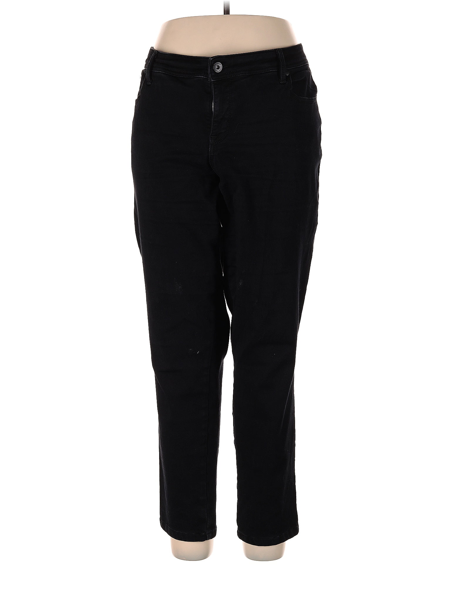 Torrid Polka Dots Solid Black Jeans Size 20 (Plus) 64 off ThredUp