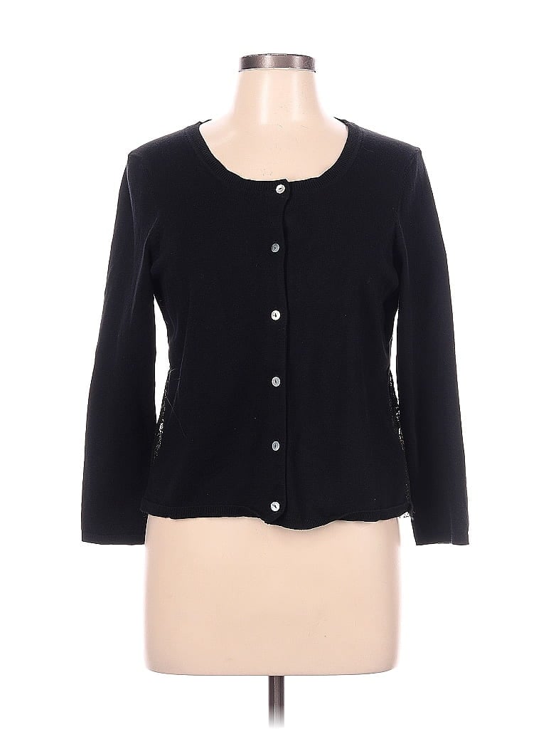 Knitted & Knotted Black Cardigan Size L - photo 1