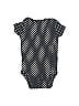 Child of Mine by Carter's 100% Cotton Polka Dots Jacquard Black Short Sleeve Onesie Size 0-3 mo - photo 2