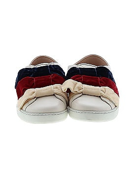 Gucci Leather Ace Velvet Bow Slip-On Sneakers (view 2)