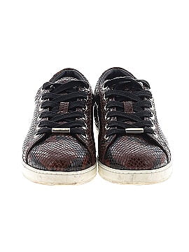 Jimmy Choo Python Embossed Leather Sneakers (view 2)