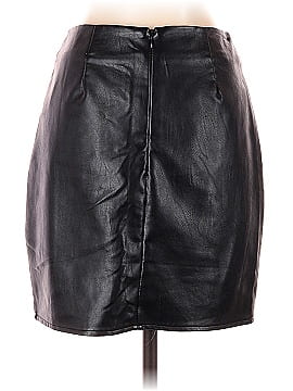 by the way. Faux Leather Skirt (view 2)