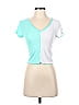 YMI Teal Short Sleeve Top Size S - photo 1