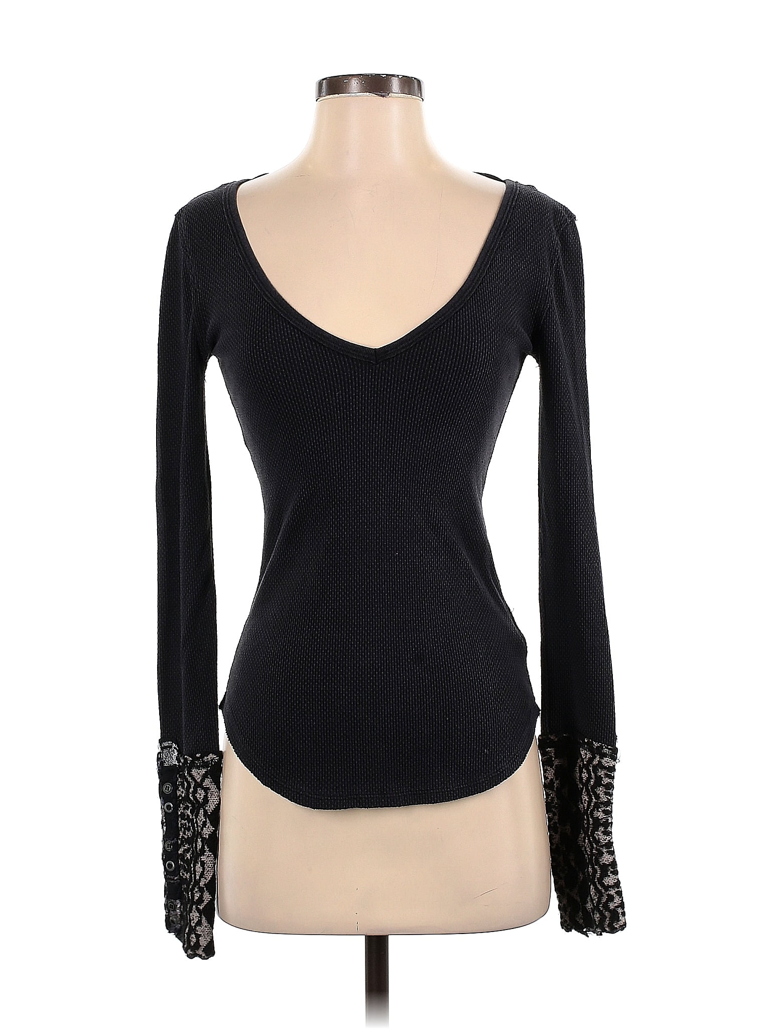 We the Free Black Long Sleeve Top Size S - 48% off | ThredUp