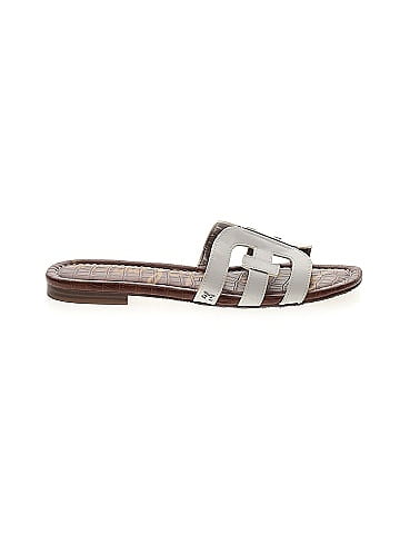 Sam edelman silver flip on sale flops