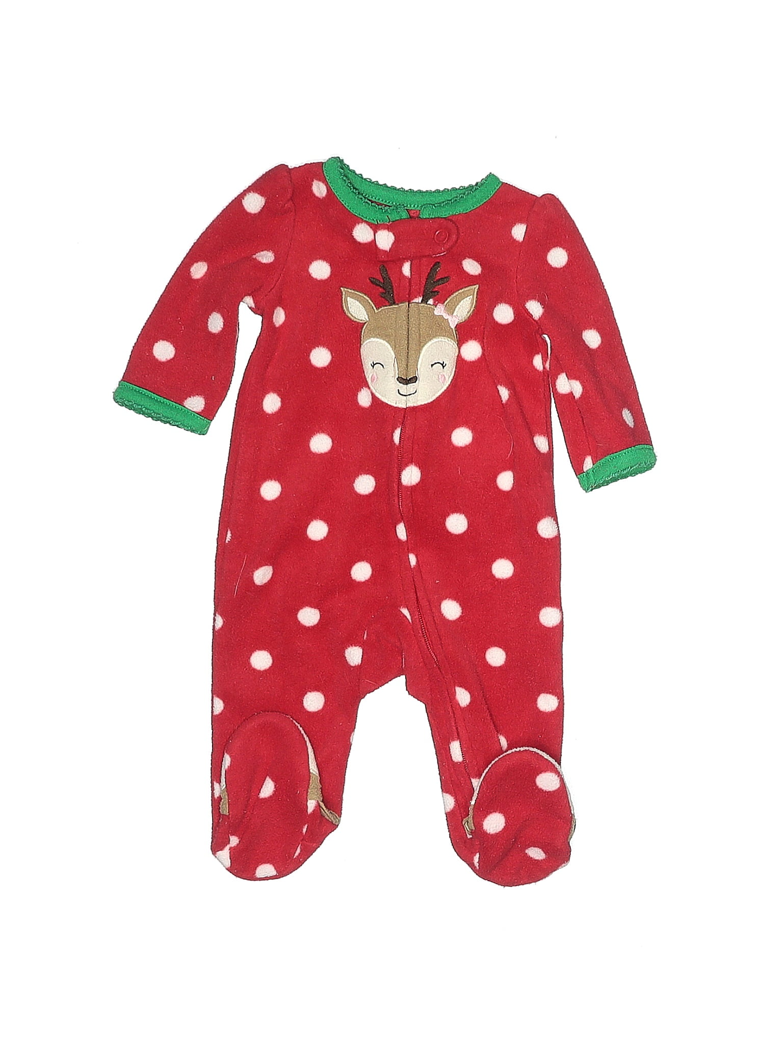 Combinaison-short Bébé Garçon - Dinosaures - Rouge - Carter's - Taille 12 Mois - Occasion Très Bon état