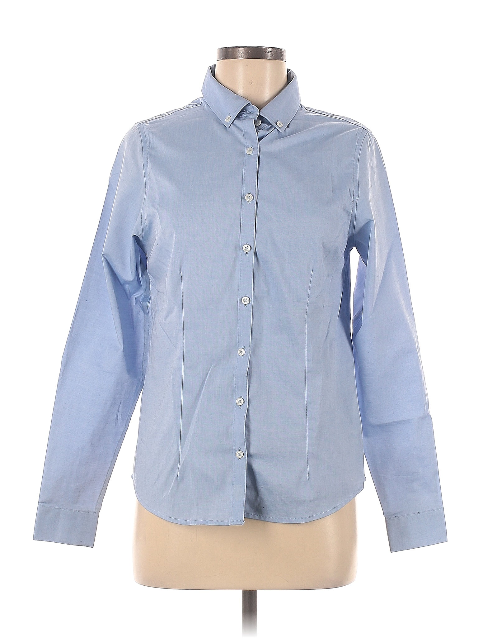 Tommy Hilfiger Blue Long Sleeve Button-Down Shirt Size M - 78% off ...