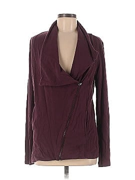 H by bordeaux hot sale asymmetrical zip jacket