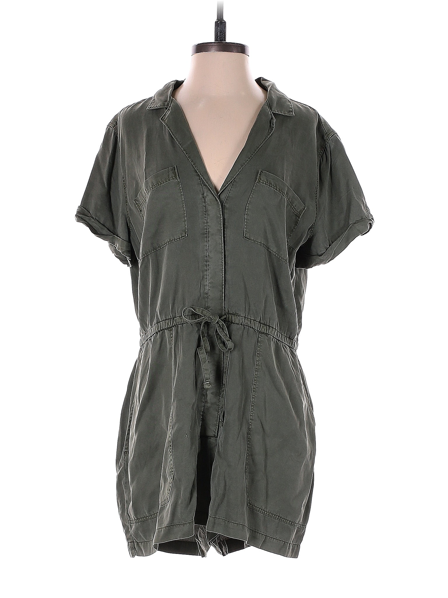 Abercrombie & Fitch 100% Lyocell Solid Gray Romper Size L - 61% off ...