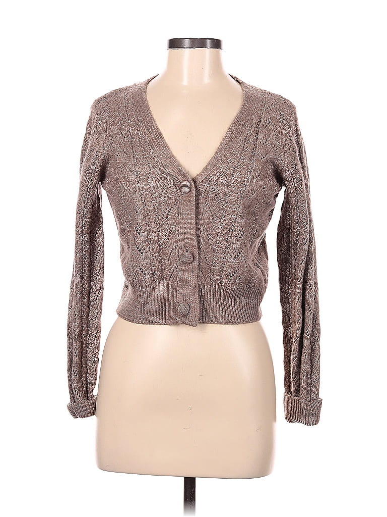 Jessica Simpson Color Block Solid Tan Brown Cardigan Size M - 71% off ...