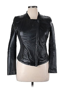 Zara basic shop outerwear leather jacket