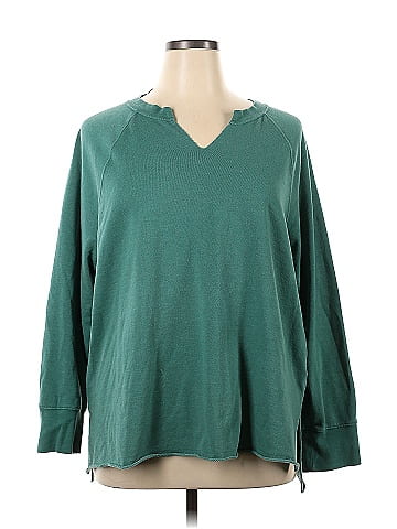 Terra Sky Green Sweatshirt Size 1X Plus 32 off ThredUp