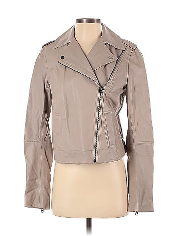 Vince tan clearance leather jacket