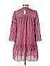 Vanessa Seward 100% Silk Stripes Pink Casual Dress Size M - photo 2