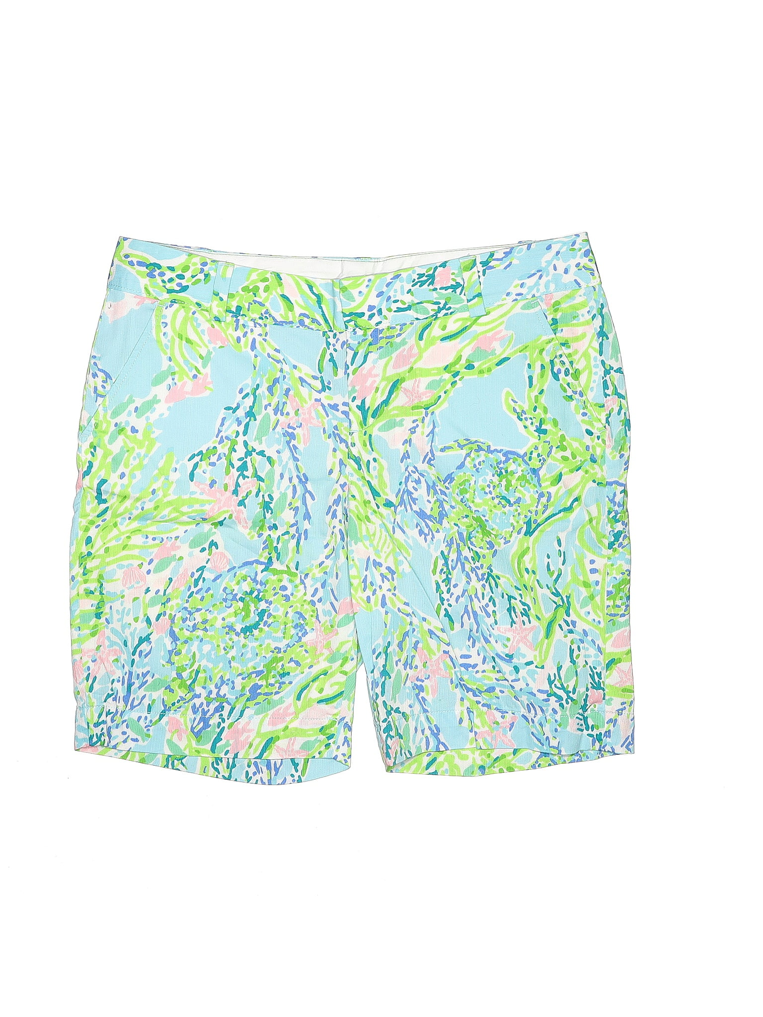 Lilly Pulitzer 100 Cotton Blue Shorts Size 12 60 Off Thredup