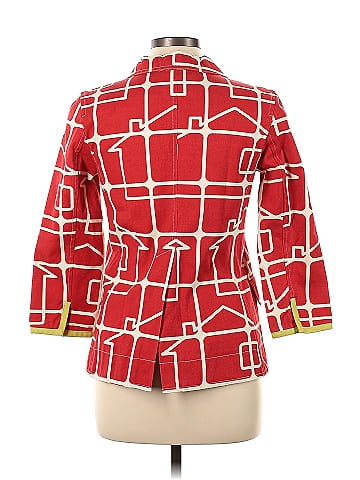 Orla Kiely 100% Cotton Red Jacket Size Lg (3) - 74% off | ThredUp