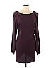 Chelsea28 100% Polyester Solid Burgundy Casual Dress Size 6 - photo 1