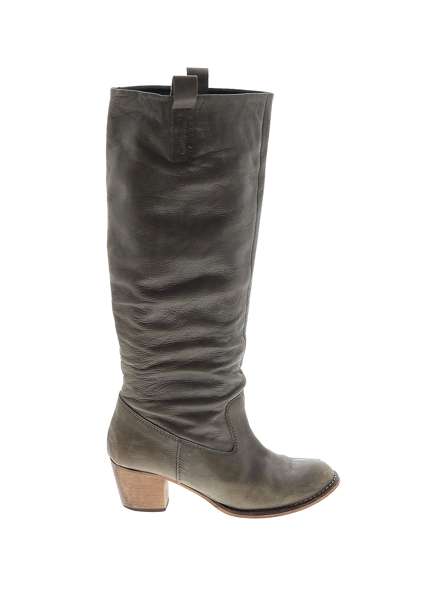 Steve Madden Solid Gray Boots Size 40 (EU) 50 off ThredUp