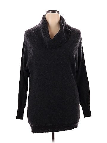 Halogen funnel neck outlet cashmere sweater