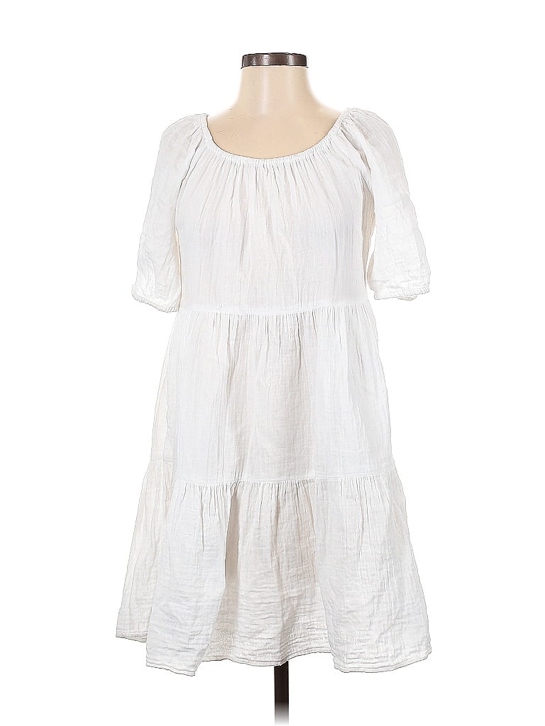 Old Navy 100% Cotton White Casual Dress Size S - 52% off | ThredUp