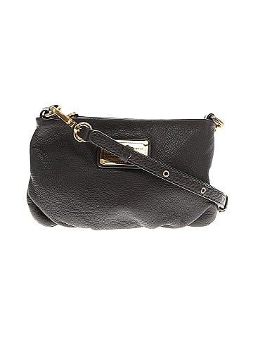 Marc jacobs black cheap leather crossbody bag