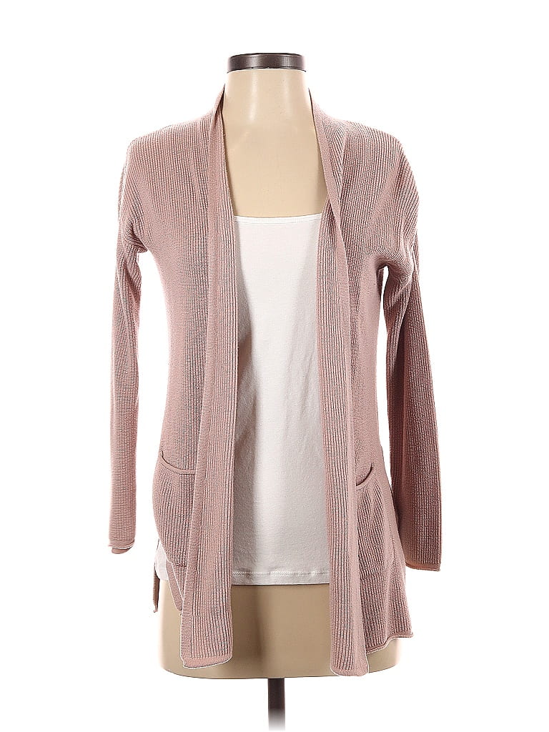 Philosophy Republic Clothing Color Block Solid Pink Cardigan Size S ...