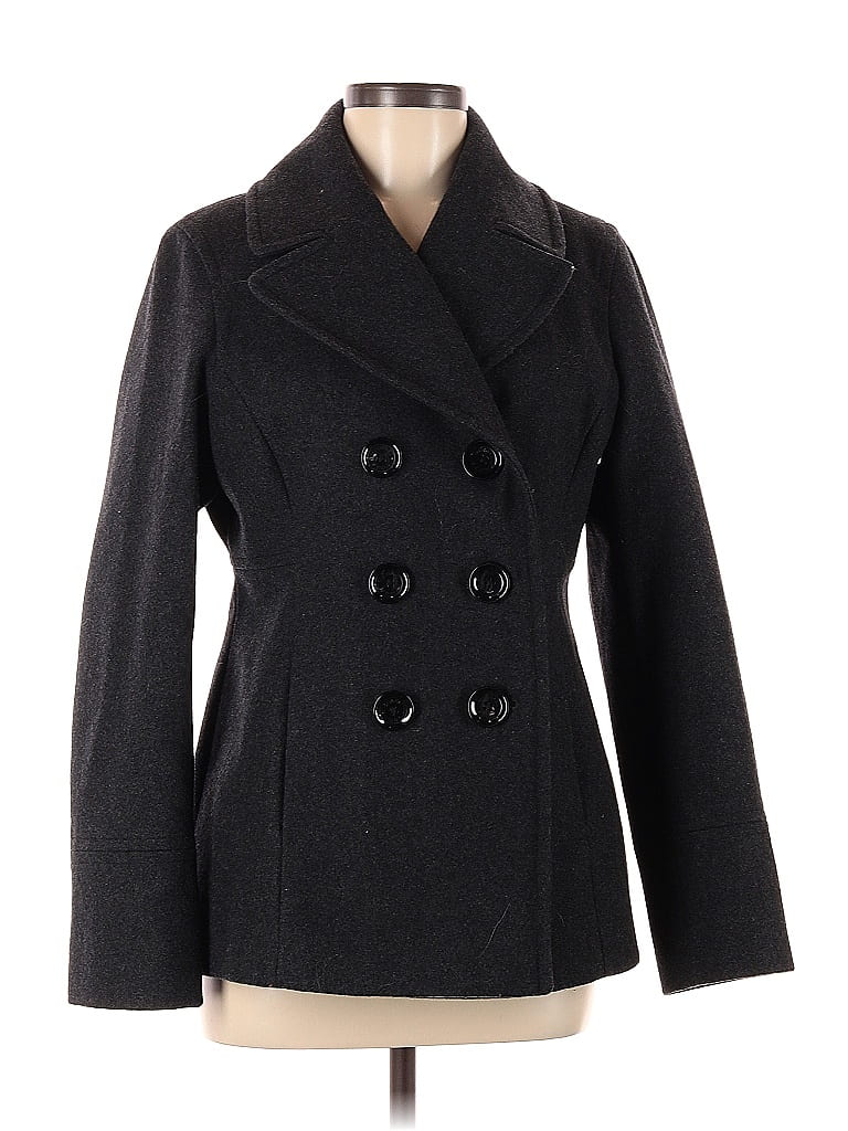 MICHAEL Michael Kors Solid Gray Wool Coat Size M - 72% off | ThredUp