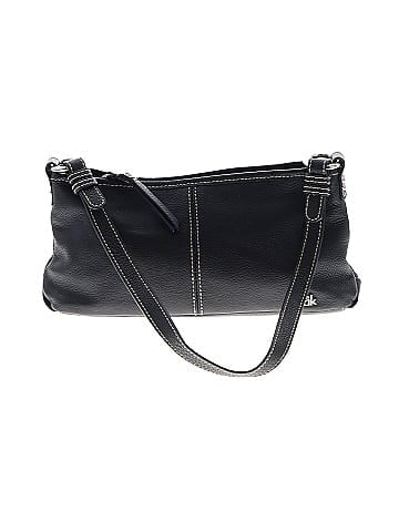 The sak black leather shoulder online bag