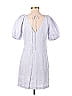 J.Crew 100% Linen Checkered-gingham White Casual Dress Size 2 - photo 2
