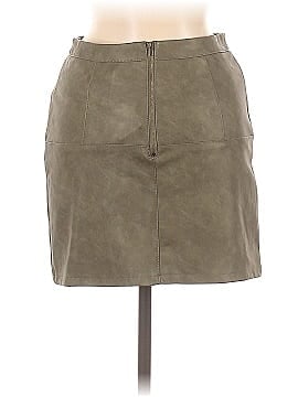 Shinestar Faux Leather Skirt (view 2)