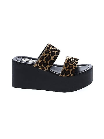 Steve madden outlet leopard wedges