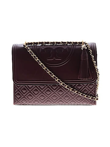 Burgundy tory burch online crossbody