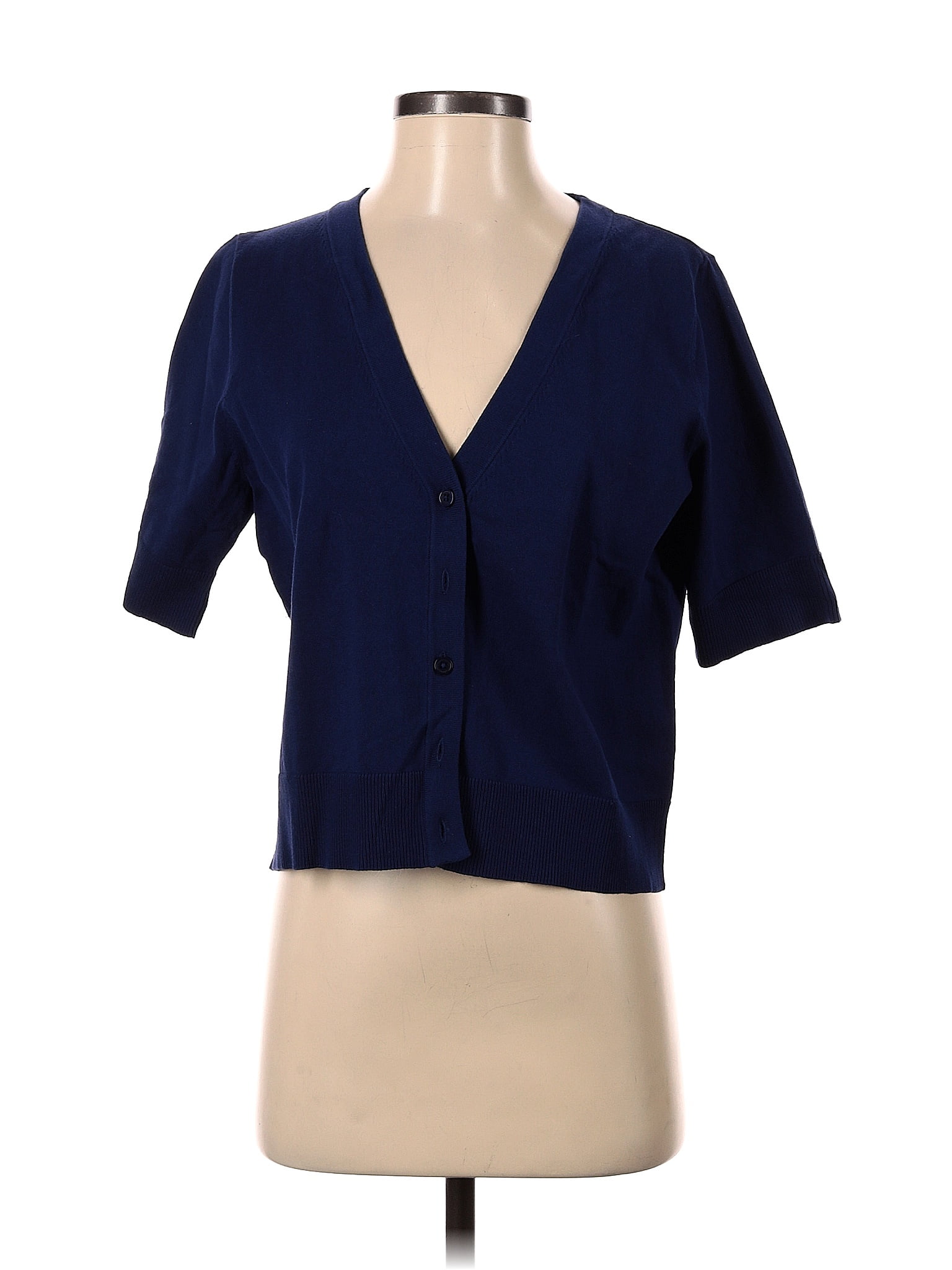 Cardigan Dentelle Isaac Mizrahi - Marine Royale, Manches 3/4 - Taille S