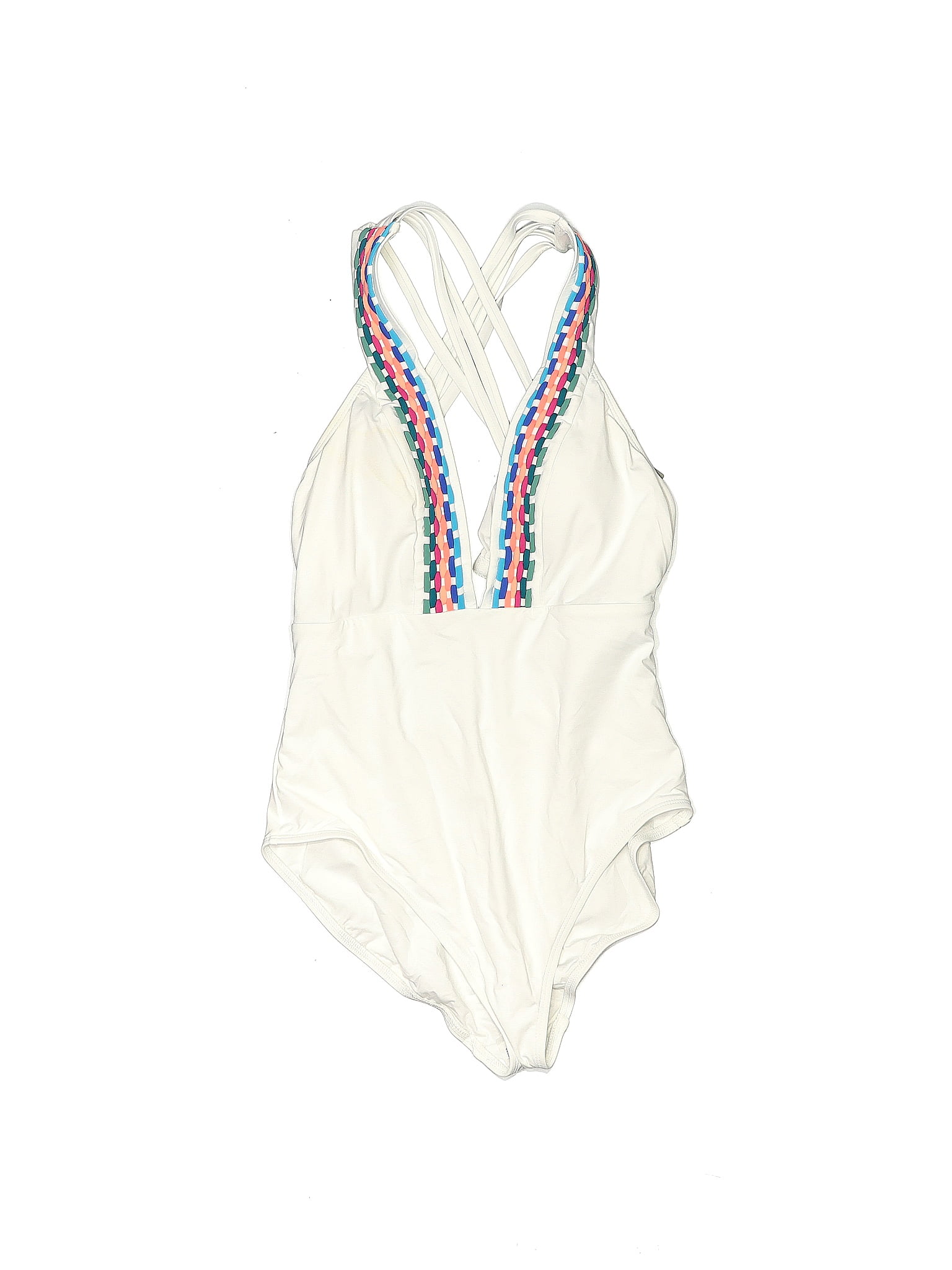 La Blanca Solid Ivory One Piece Swimsuit Size 12 45 Off Thredup