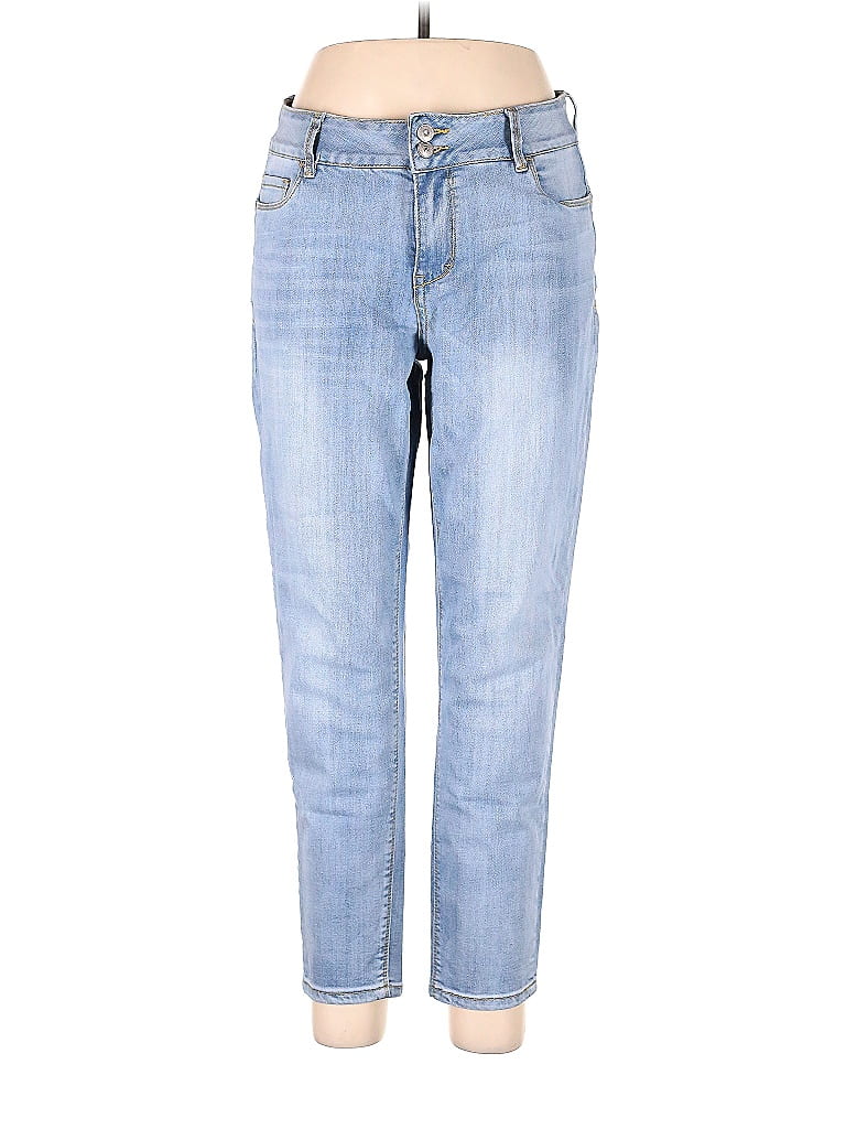 Boston Proper Solid Blue Jeans Size 14 68 off ThredUp