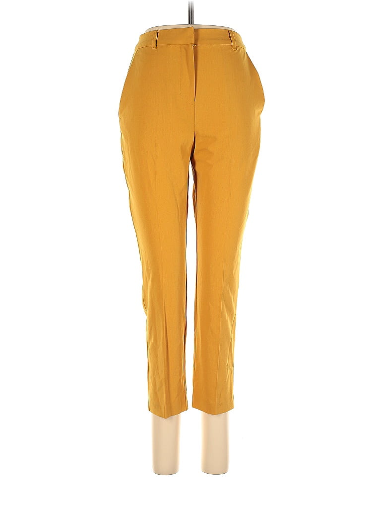 Topshop Solid Yellow Casual Pants Size 2 (Petite) - photo 1
